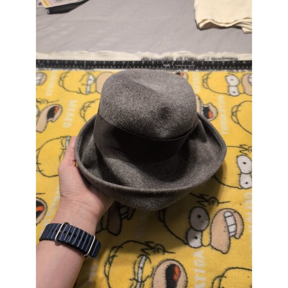 TNLee Neumann Endler 100% Wool Vintage Gray Hat Unionmade USA - Picture 1 of 9
